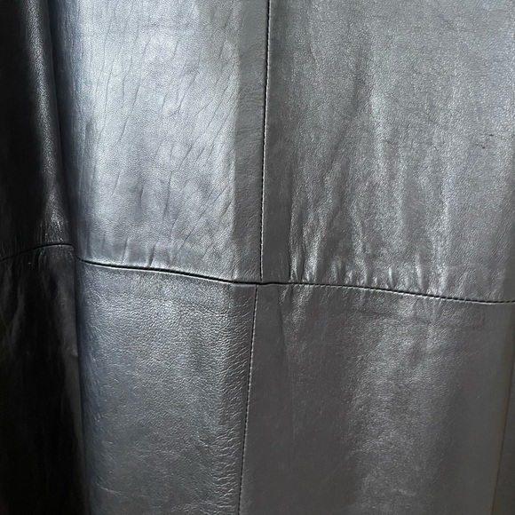 💯 Lambskin super soft Leather skirt size Medium - Picture 5 of 7